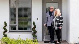 <p>John and Teresa O'Reilly, residents in the Housing with Support scheme for older people in Inchicore, Dublin 8. The project was delivered through a partnership between Circle Voluntary Housing Association, Dublin City Council, ALONE, the HSE, the Department of Health, and the Department of Housing, Local Government and Heritage and Age Friendly Ireland. Picture: Jason Clarke</p> <p>John and Teresa O'Reilly, residents in the Housing with Support scheme for older people in Inchicore, Dublin 8. The project was delivered through a partnership between Circle Voluntary Housing Association, Dublin City Council, ALONE, the HSE, the Department of Health, and the Department of Housing, Local Government and Heritage and Age Friendly Ireland. Picture: Jason Clarke</p>