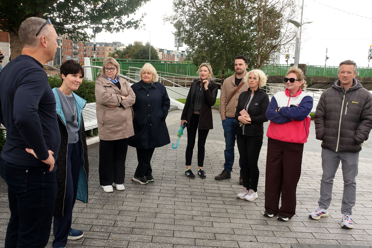 Jerry Twomey speaking at the Solicitors Monthly Mental Health Walk. Jerry Twomey speaking at the Solicitors Monthly Mental Health Walk.