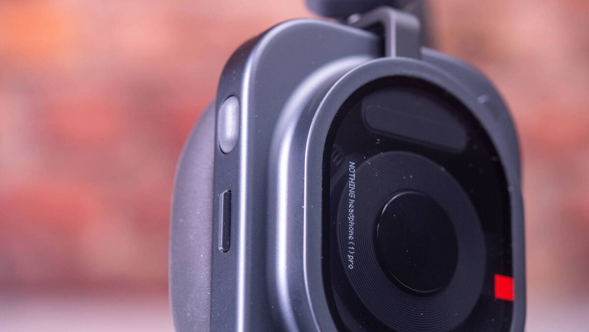 The black Nothing Headphone (1) Pro features a clean aesthetic that avoids the usual generic plastic look. Picture: Noel Campion 