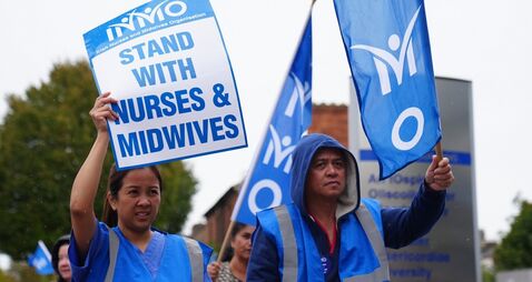 IRISH Irish Nurses and Midwives Organisation protest - Dublin