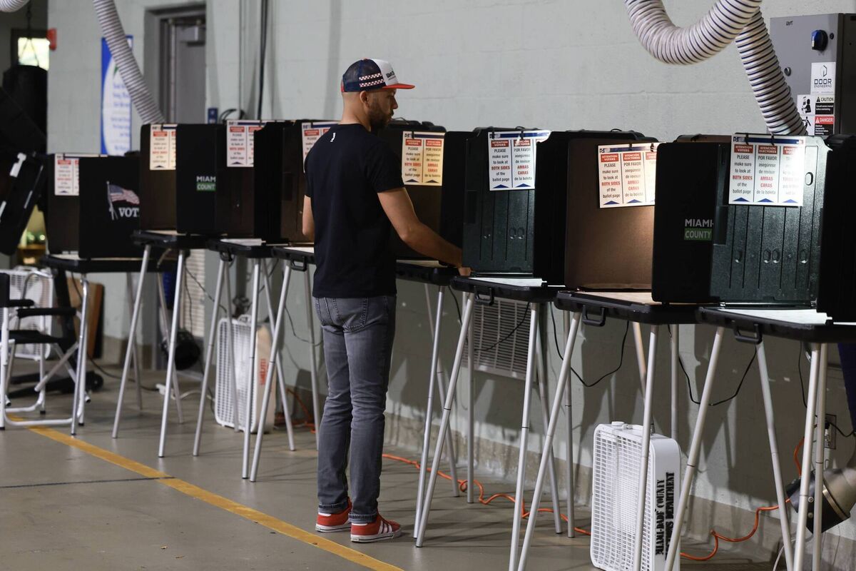Independents have also soured on Trump’s handling of the economy, with 73% in a September Fox News poll saying Trump has made the economy worse, a sentiment also expressed by 95% of Democrats and 26% of Republicans. Picture: Joe Raedle/Getty Images