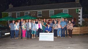 <p>Crowd gathered at Tot's Pub for the presentation night of the money raised for Clonakilty Community Hospital and Dunmanway Community Hospital through Sandra Patterson's solo tractor run.</p>