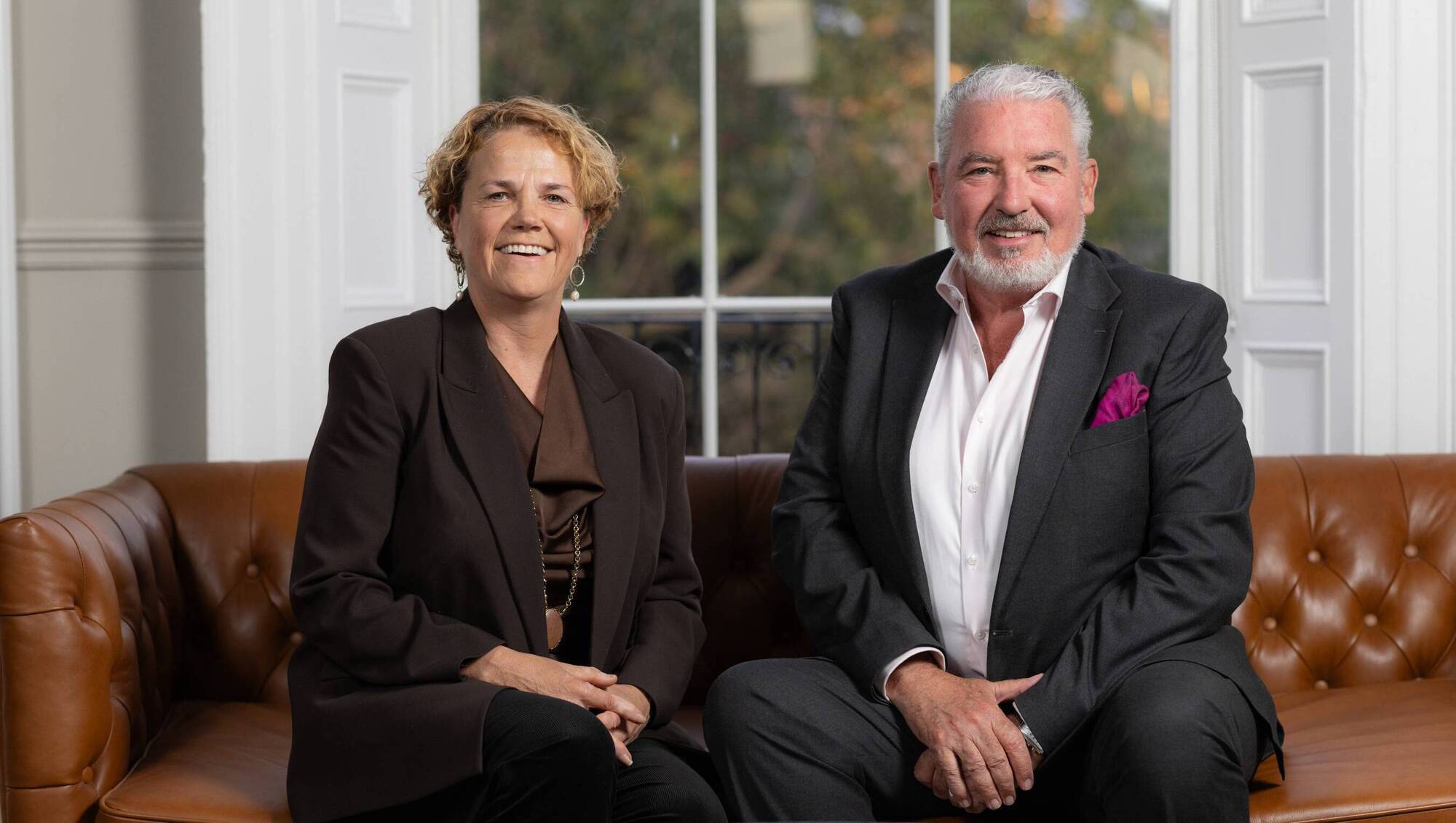 Community Foundation Ireland CEO, Denise Charlton, with John Cunningham, newly appointed chair.
