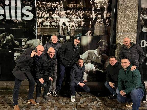 Outside O’Neill’s Sportswear in Royal Avenue, they noticed their friend, their captain – Anto Finnegan on a billboard inside. It was a perfect moment. Outside O’Neill’s Sportswear in Royal Avenue, they noticed their friend, their captain – Anto Finnegan on a billboard inside. It was a perfect moment.