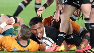 <p>Tupou Vaa'i of New Zealand scores a try. Pic: Fiona Goodall/Getty Images</p> <p>Tupou Vaa'i of New Zealand scores a try. Pic: Fiona Goodall/Getty Images</p>