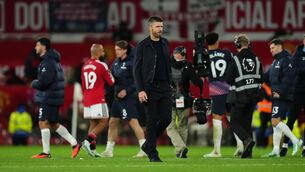 <p>Manchester United manager Michael Carrick at the final whistle after the Premier League match at Old Trafford, Manchester. Pic: Martin Rickett/PA Wire. </p> <p>Manchester United manager Michael Carrick at the final whistle after the Premier League match at Old Trafford, Manchester. Pic: Martin Rickett/PA Wire. </p>