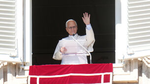 The Pope announced the news about his health while giving his noon blessing at the Vatican on Sunday (Gregorio Borgia/AP)