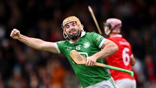 <p>Oisin O'Reilly scored a crucial 52nd minute goal for Kilmallock in their Limerick SHC semi-final victory over Monaleen. Pic: Tom Beary/Sportsfile</p>