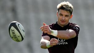 <p>Beauden Barrett during a New Zealand training session. Photo by Brendan Moran/Sportsfile</p>