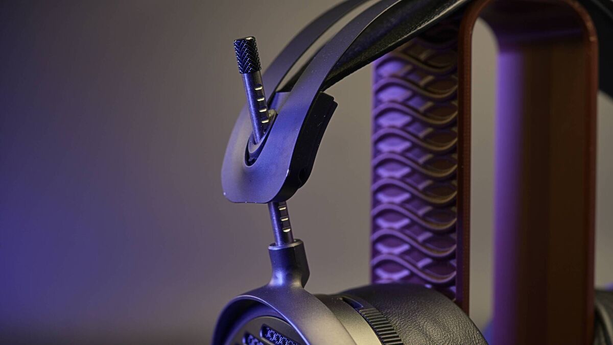 The industrial-style adjustable headband features a tactile "click" system to ensure a perfect, secure fit for every user. Picture: Noel Campion The industrial-style adjustable headband features a tactile "click" system to ensure a perfect, secure fit for every user. Picture: Noel Campion