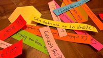 A child’s Irish homework