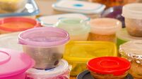 Leftovers in Plastic Food Containers