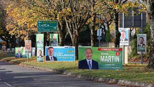 <p>Large number of election posters on Boreenmanna Road heading for the junction at the South Link Road, Cork, ahead of the 2024 general election. File picture: Jim Coughlan</p> <p>Large number of election posters on Boreenmanna Road heading for the junction at the South Link Road, Cork, ahead of the 2024 general election. File picture: Jim Coughlan</p>