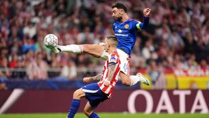 <p>Manchester United's Bruno Fernandes attempts a shot on goal. Pic: Adam Davy/PA Wire.</p> <p>Manchester United's Bruno Fernandes attempts a shot on goal. Pic: Adam Davy/PA Wire.</p>