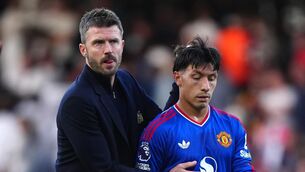 <p>Manchester United manager Michael Carrick with Lisandro Martinez. Pic: Bradley Collyer/Press Association</p> <p>Manchester United manager Michael Carrick with Lisandro Martinez. Pic: Bradley Collyer/Press Association</p>