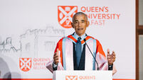 Barack Obama receives Honorary Degree from Queen's University Belfast