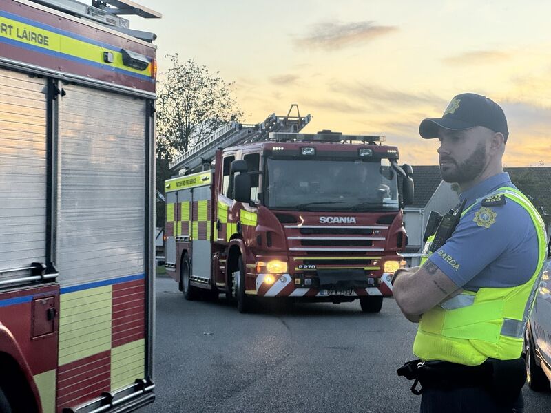 Picture from the scene on Tuesday at Birchwood estate. Picture: Micheál Ó Scannáil/PA Picture from the scene on Tuesday at Birchwood estate. Picture: Micheál Ó Scannáil/PA