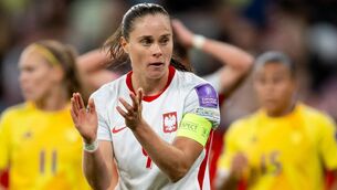 <p>Ewa Pajor of Poland gestures during the FIFA Women's World Cup 2027 European Qualifiers Play-offs Round 1 Second Leg between Poland and Belgium at Gdansk Stadium on October 13, 2026 in Gdansk, Poland. (Photo by Mateusz Slodkowski/Getty Images)</p> <p>Ewa Pajor of Poland gestures during the FIFA Women's World Cup 2027 European Qualifiers Play-offs Round 1 Second Leg between Poland and Belgium at Gdansk Stadium on October 13, 2026 in Gdansk, Poland. (Photo by Mateusz Slodkowski/Getty Images)</p>