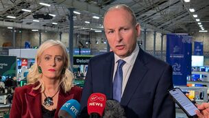 <p>(Left to right) Niamh Smyth, Minister of State for Artificial Intelligence, and Taoiseach Micheál Martin speak to the media during the Government's International Artificial Intelligence Summit at the RDS in Dublin. Picture: Brian Lawless</p> <p>(Left to right) Niamh Smyth, Minister of State for Artificial Intelligence, and Taoiseach Micheál Martin speak to the media during the Government's International Artificial Intelligence Summit at the RDS in Dublin. Picture: Brian Lawless</p>