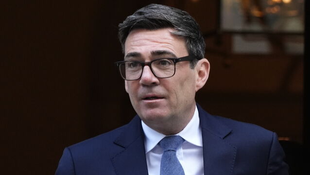 <p>Prime minister Andy Burnham departs 10 Downing Street on Wednesday. Picture: PA.</p>