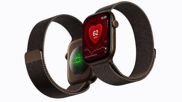 The Apple Watch Series 12 aluminium case with a dark bronze finish looks very stylish. Picture: Apple