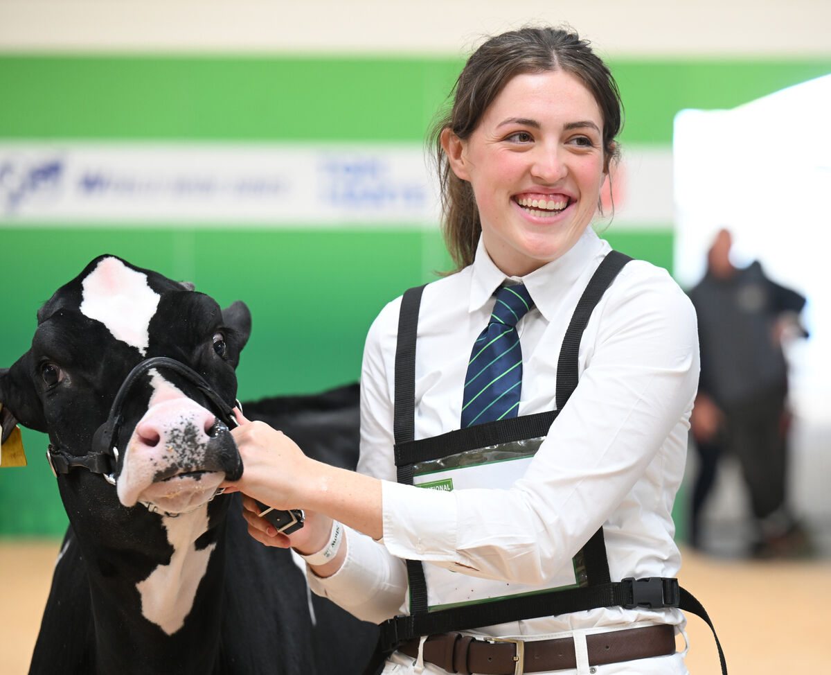 Sarah Shannon from Clonakilty in the show ring at the FBD Insurance National Dairy Show at the Green Glens Arena, Millstreet, Co Cork. Picture: Larry Cummins Sarah Shannon from Clonakilty in the show ring at the FBD Insurance National Dairy Show at the Green Glens Arena, Millstreet, Co Cork. Picture: Larry Cummins