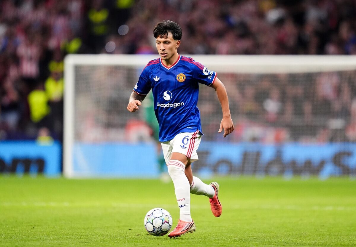 Manchester United's Lisandro Martinez during the UEFA Champions League, league phase match at the Riyadh Air Metropolitano Stadium in Madrid, Spain.P ic Adam Davy/the Press Association Manchester United's Lisandro Martinez during the UEFA Champions League, league phase match at the Riyadh Air Metropolitano Stadium in Madrid, Spain.P ic Adam Davy/the Press Association