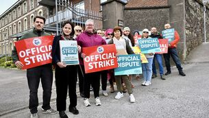 <p>Irish Examiner columnist Jennifer Horgan and colleagues from the ASTI, TUI and Fórsa unions on the picket line outside Cork Educate Together Secondary School, currently based at Griffith College Cork, during Wednesday's nationwide public sector strike. Picture: Larry Cummins</p> <p>Irish Examiner columnist Jennifer Horgan and colleagues from the ASTI, TUI and Fórsa unions on the picket line outside Cork Educate Together Secondary School, currently based at Griffith College Cork, during Wednesday's nationwide public sector strike. Picture: Larry Cummins</p>