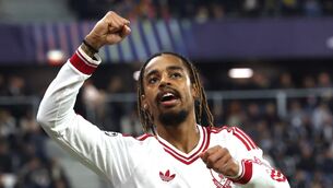 <p>Liverpool's Bradley Barcola celebrates. Pic: Karl-Josef Hildenbrand/the Press Association.</p> <p>Liverpool's Bradley Barcola celebrates. Pic: Karl-Josef Hildenbrand/the Press Association.</p>