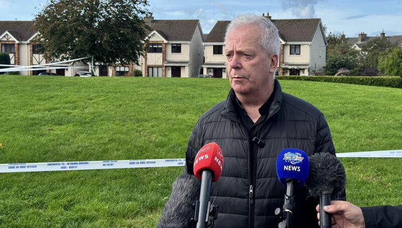 Parish Priest Fr Gerry Chestnutt speaking at the scene of the fire that claimed four lives in the Birchwood estate in Waterford City on Tuesday. On Wednesday, he and Bishop Phonsie Cullinan led a prayer vigil for the family. Picture: Mícheál Ó Scannáil/PA Parish Priest Fr Gerry Chestnutt speaking at the scene of the fire that claimed four lives in the Birchwood estate in Waterford City on Tuesday. On Wednesday, he and Bishop Phonsie Cullinan led a prayer vigil for the family. Picture: Mícheál Ó Scannáil/PA