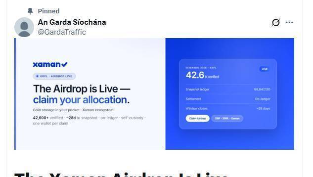Photo: Irish Examiner Official Garda X Accounts Hacked to Promote Cryptocurrency