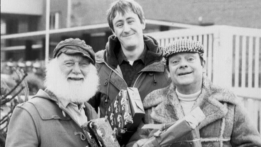 Only Fools and Horses: Buster Merryfield (Uncle Albert), David Jason (Del Boy) and Nicholas Lyndhurst (Rodney) in 1989. Only Fools and Horses: Buster Merryfield (Uncle Albert), David Jason (Del Boy) and Nicholas Lyndhurst (Rodney) in 1989.