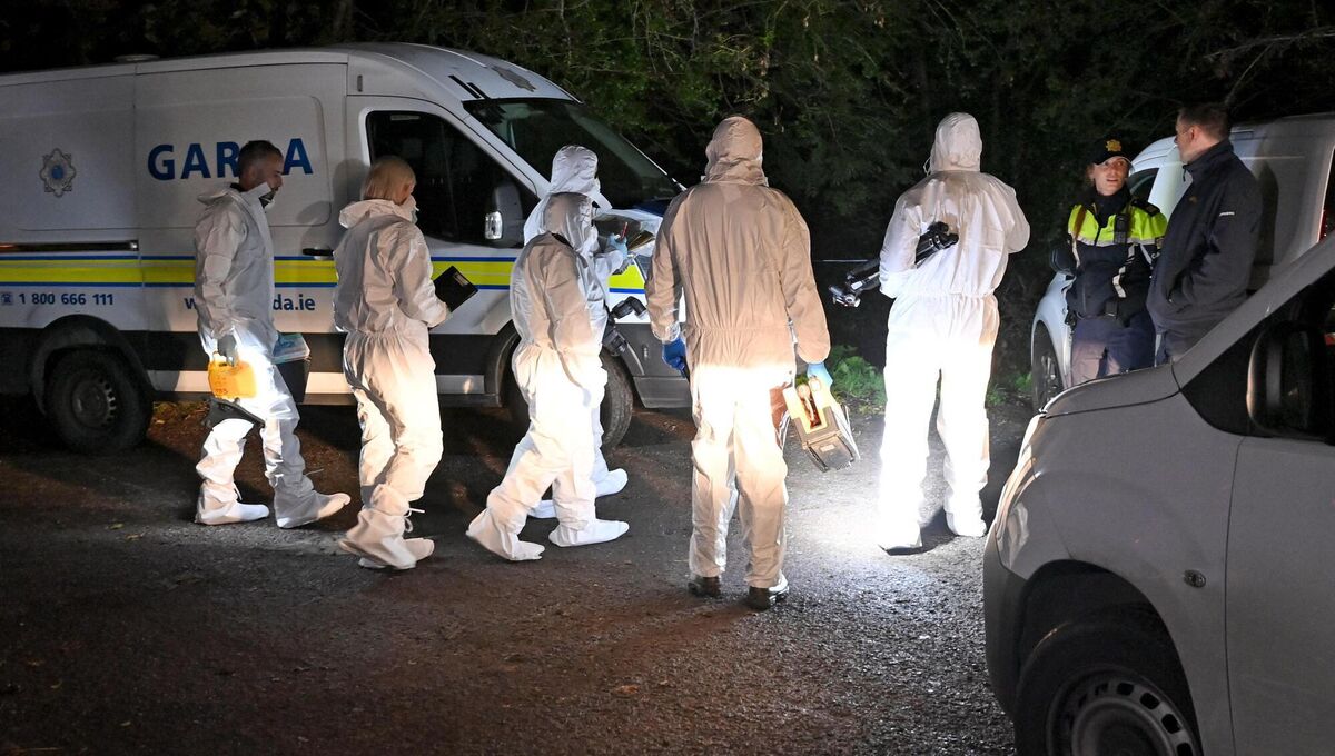 Garda forensics teams at the scene after a body was discovered near a wastewater treatment plant at Ballyellis in Mallow. Picture: Eddie O'Hare Garda forensics teams at the scene after a body was discovered near a wastewater treatment plant at Ballyellis in Mallow. Picture: Eddie O'Hare