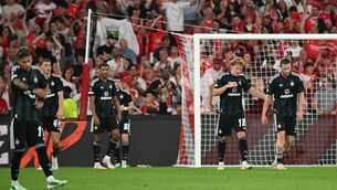 <p>Celtic players dejected after conceding their third goal. Pic: Zed Jameson/the Press Association.</p> <p>Celtic players dejected after conceding their third goal. Pic: Zed Jameson/the Press Association.</p>