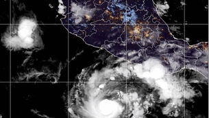 Trudy is a Category 3 storm (NOAA via AP)
