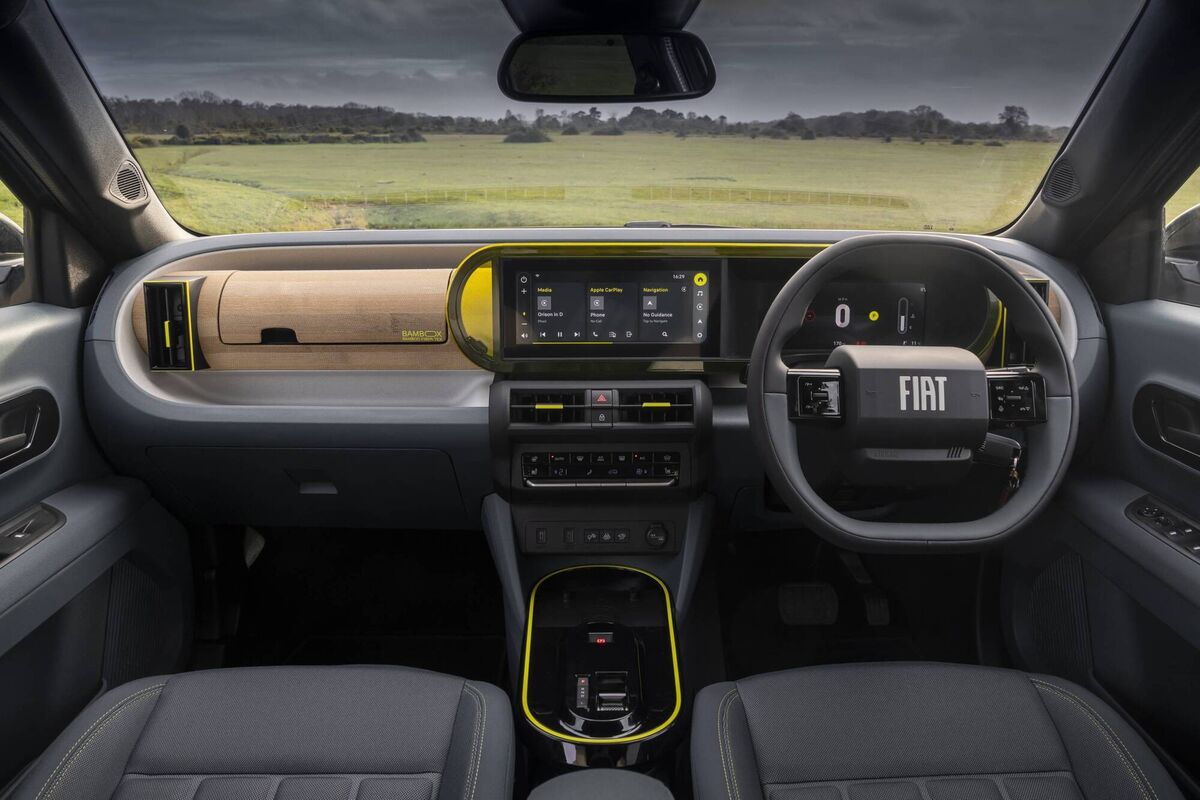 The interior of the Fiat Grande Panda is a design masterpiece