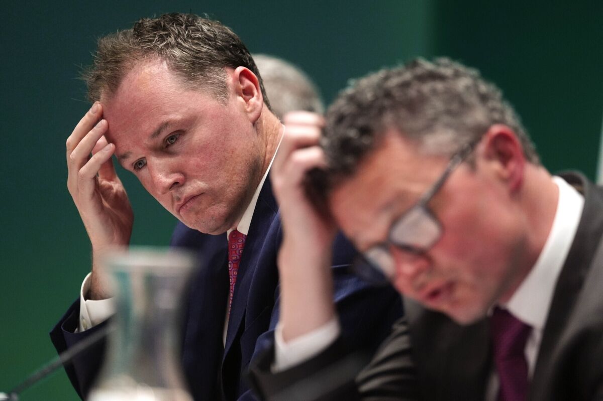 Minister of State with responsibility for Sport and Postal Policy Charlie McConalogue (left) and Minister for Culture, Communications and Sport Patrick O'Donovan (right). Despite him batting away suggestions that he was not well enough to continue in his role, Mr O'Donovan's latest medical emergency has thrust the issue into the forefront of his colleagues' minds and conversations. Photo: Brian Lawless/PA Minister of State with responsibility for Sport and Postal Policy Charlie McConalogue (left) and Minister for Culture, Communications and Sport Patrick O'Donovan (right). Despite him batting away suggestions that he was not well enough to continue in his role, Mr O'Donovan's latest medical emergency has thrust the issue into the forefront of his colleagues' minds and conversations. Photo: Brian Lawless/PA