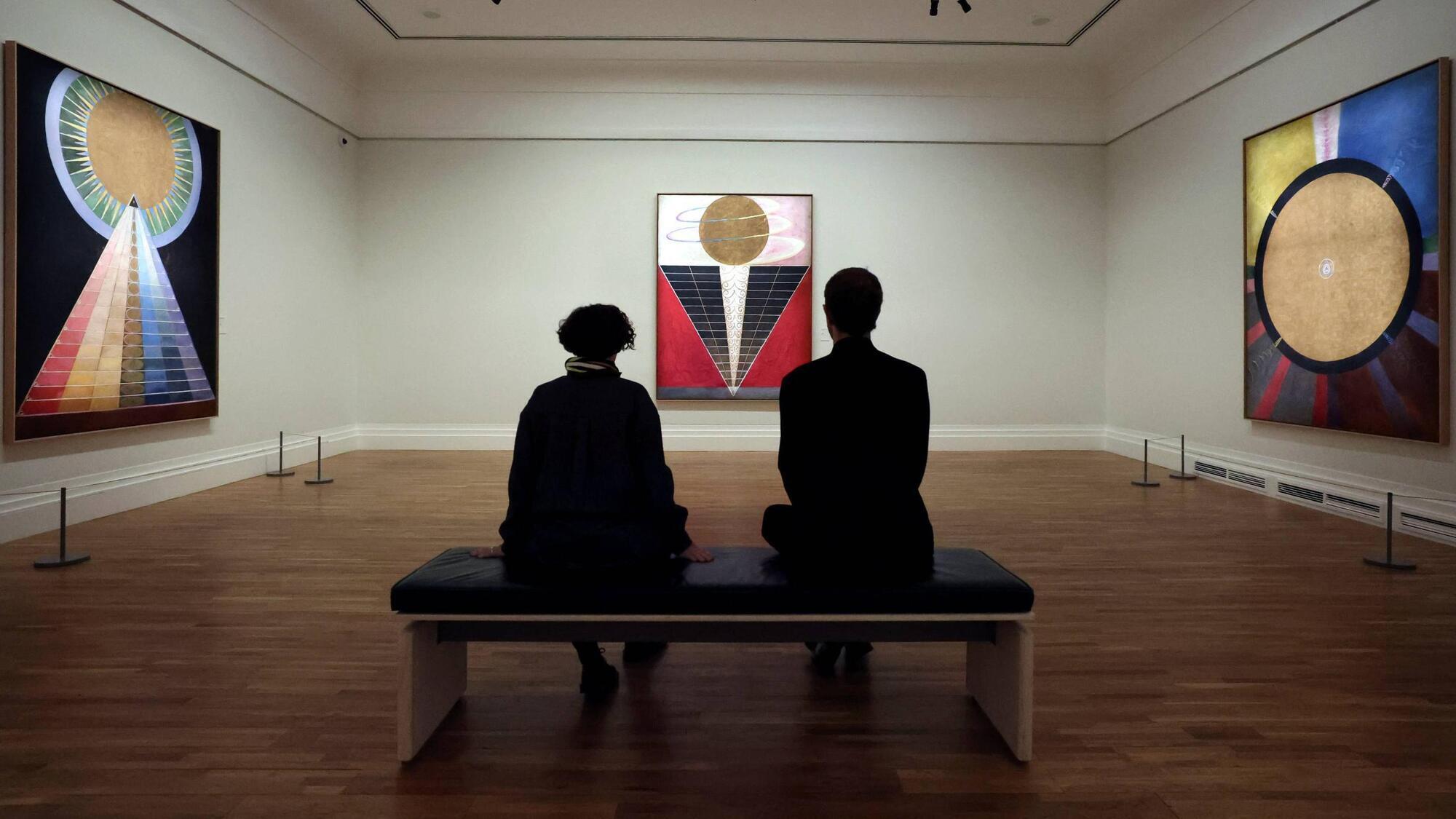 The exhibition of work by Hilma af Klint at the National Gallery of Ireland. Picture: Clodagh Kilcoyne