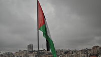 Palestinan flag in Ramallah
