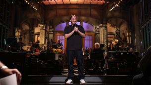 <p>Host Shane Gillis during his recent appearance on Saturday Night Live. He had already been pulled off SNL in 2019 after racist and homophobic ‘jokes’ he’d made resurfaced. Picture: Will Heath/NBC via Getty Images</p>