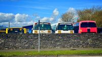 Bus Eireann bus and school bus depot Skibbereen County Cork Ireland
