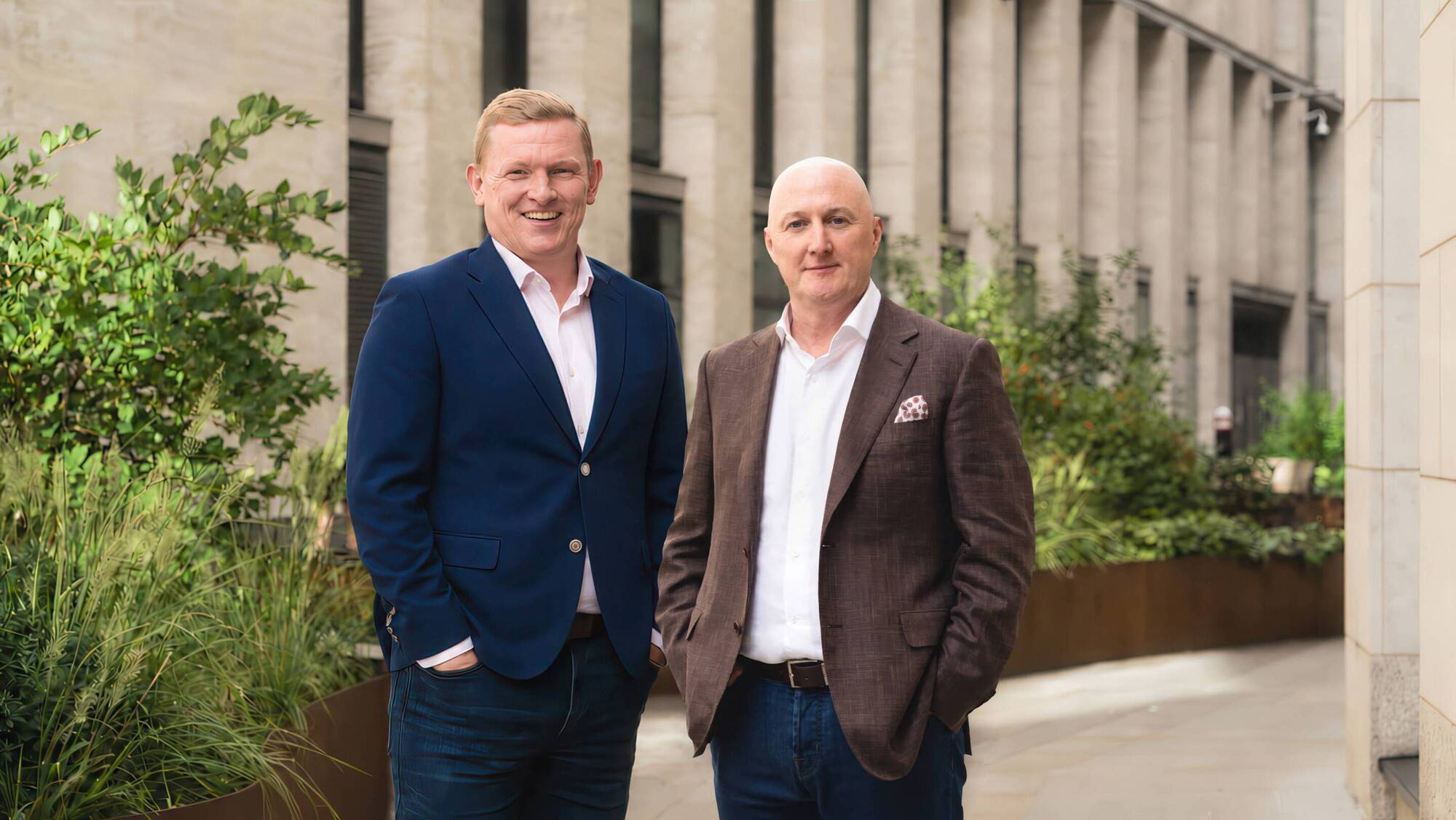John Butler and Paul Boylan of construction consultancy Linesight.
