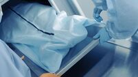 Preparation to the post mortem examination.