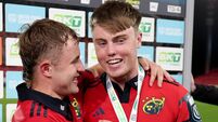 Craig Casey celebrates with player of the match Charlie O’Shea 3/10/2026