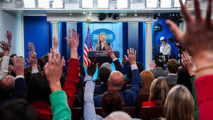 Katie Zacharia speaks to reporters on Tuesday (Julia Demaree Nikhinson/AP) Katie Zacharia speaks to reporters on Tuesday (Julia Demaree Nikhinson/AP)