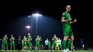 <p>PLAYOFFS BOUND: Vincent Borden of Kerry celebrates. Pic: Eakin Howard/Sportsfile.</p> <p>PLAYOFFS BOUND: Vincent Borden of Kerry celebrates. Pic: Eakin Howard/Sportsfile.</p>