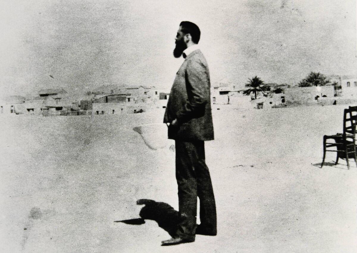 Theodor Herzl in Palestine. November 1898. Photography by David Wolffsohn. Picture: Imagno/Getty Images