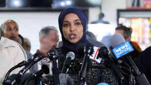 The search of Ilhan Omar’s home this week sparked condemnation (AP)