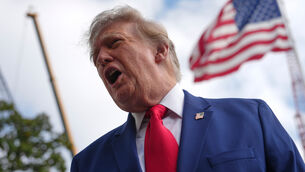 <p>President Donald Trump speaks with reporters before boarding Marine One on the South Lawn of the White House, Friday, Oct. 16, 2026, in Washington. (AP Photo/Julia Demaree Nikhinson)</p>