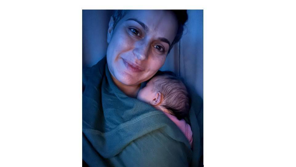 MEP Maria Walsh with her new baby daughter, Nell Brigid Walsh.